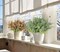 8-Pack Artificial Greenery Stems – Fake Eucalyptus and Boxwood Plants for Farmhouse, Bathroom, Office, Vase Centerpiece, Indoor & Outdoor Decoration (Dusty Green)
